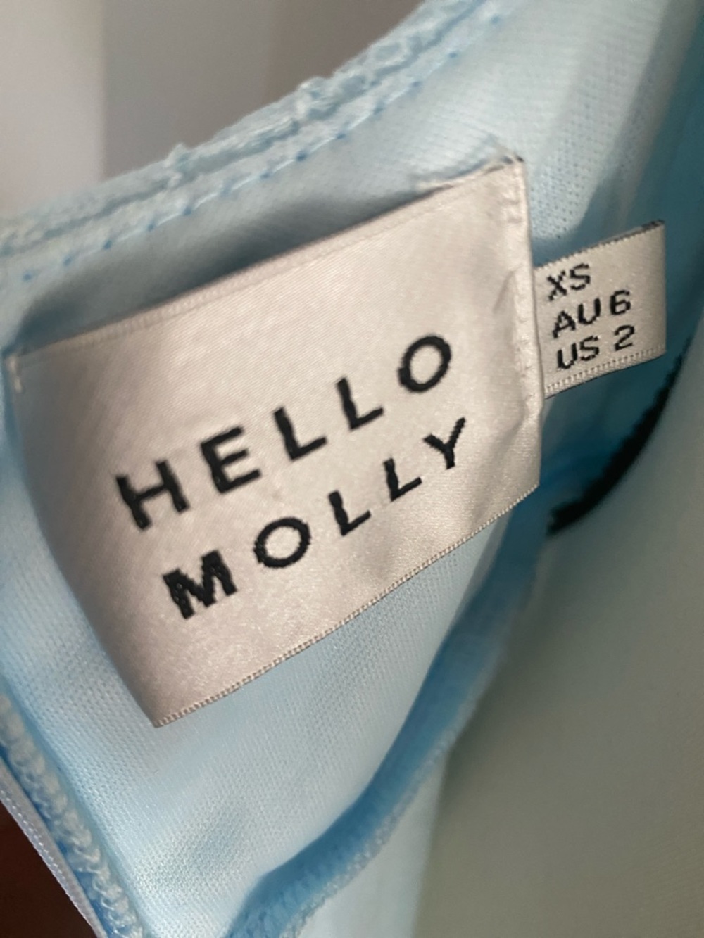 Hello molly light blue lace size 2 maxi dress - Picture 7 of 7
